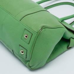 Mulberry Green Leather Bayswater Satchel