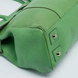 Mulberry Green Leather Bayswater Satchel