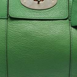 Mulberry Green Leather Bayswater Satchel