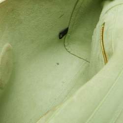 Mulberry Mint Green Leather Cecily Flower Top Handle Bag