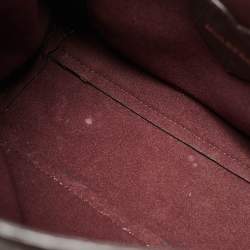 Pre Owned Mulberry Burgundy Leather Cara Delevigne Studded Convertible Backpack