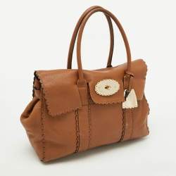 Mulberry Brown Scalloped Leather Bayswater Satchel