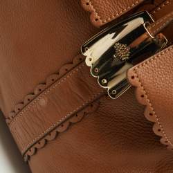 Mulberry Brown Scalloped Leather Bayswater Satchel