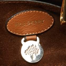 Mulberry Brown Scalloped Leather Bayswater Satchel