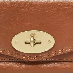 Mulberry Brown Leather Flap Continental Wallet