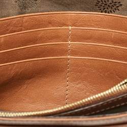 Mulberry Brown Leather Flap Continental Wallet