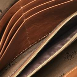 Mulberry Brown Leather Flap Continental Wallet
