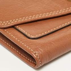 Mulberry Brown Leather Flap Continental Wallet