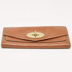 Mulberry Brown Leather Flap Continental Wallet