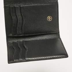 Mulberry Brown Croc Embossed Leather Trifold Wallet