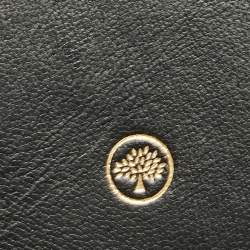 Mulberry Brown Croc Embossed Leather Trifold Wallet