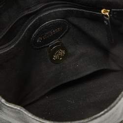 Mulberry Black Leather Small Lily Flap Shoulder Bag