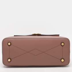 Mulberry Nude Pink Leather Mini Seaton Top Handle Bag