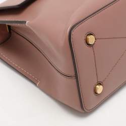 Mulberry Nude Pink Leather Mini Seaton Top Handle Bag