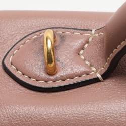 Mulberry Nude Pink Leather Mini Seaton Top Handle Bag