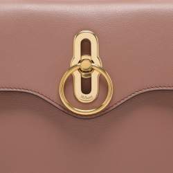 Mulberry Nude Pink Leather Mini Seaton Top Handle Bag
