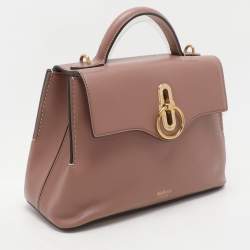 Mulberry Nude Pink Leather Mini Seaton Top Handle Bag