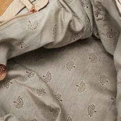 Mulberry Beige Python Embossed Leather Oversized Alexa Satchel
