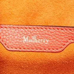 Mulberry Red Leather Zipped Bayswater Tote