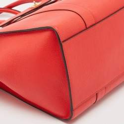 Mulberry Red Leather Zipped Bayswater Tote