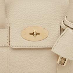 Mulberry Ivory White Leather Small Bayswater Satchel