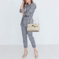 Mulberry Ivory White Leather Small Bayswater Satchel