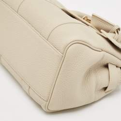 Mulberry Ivory White Leather Small Bayswater Satchel