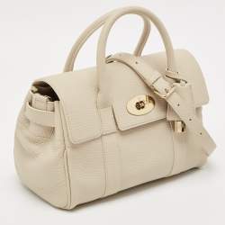 Mulberry Ivory White Leather Small Bayswater Satchel