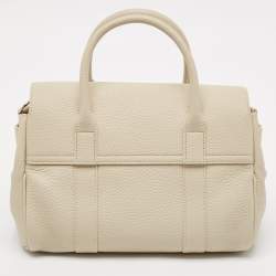 Mulberry Ivory White Leather Small Bayswater Satchel