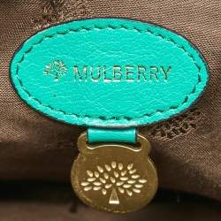 Mulberry Green Leather Alexa Flap Top Handle Bag