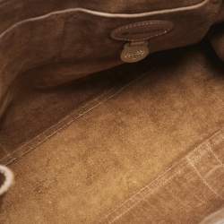 Mulberry Brown Croc Embossed Leather Bayswater Satchel