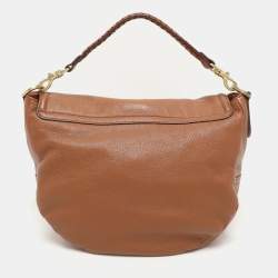 Mulberry Brown Leather Effie Flap Hobo