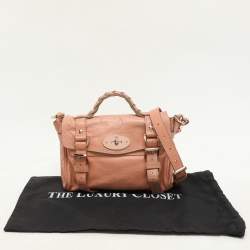 Mulberry Peach Leather Mini Alexa Crossbody Bag