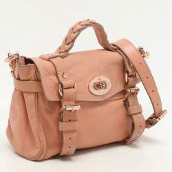 Mulberry Peach Leather Mini Alexa Crossbody Bag