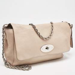 Mulberry Blush Pink Leather Large Lily Shoulder Bag