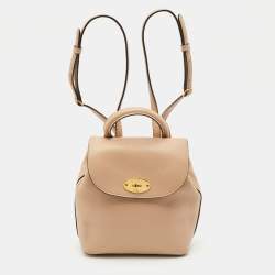 Mulberry Beige Leather Mini Bayswater Backpack