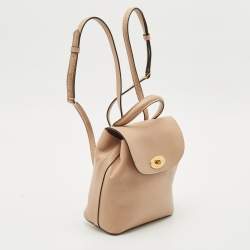 Mulberry Beige Leather Mini Bayswater Backpack