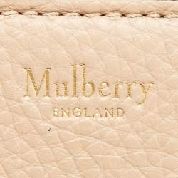 Mulberry Beige Leather Small Zipped Bayswater Tote