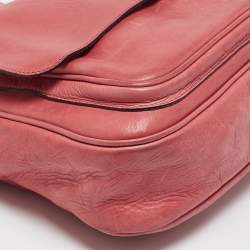 Mulberry Red Leather Bayswater Flap Shoulder Bag