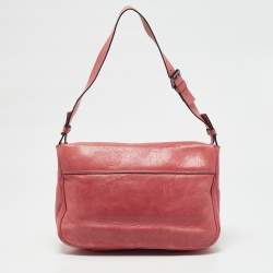Mulberry Red Leather Bayswater Flap Shoulder Bag