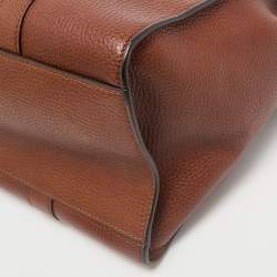 Pre Owned Mulberry Oak Brown Leather Medium Bayswater Satchel