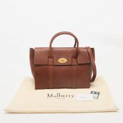 Pre Owned Mulberry Oak Brown Leather Medium Bayswater Satchel