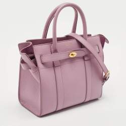 Mulberry Lavender Leather Mini Zipped Bayswater Tote