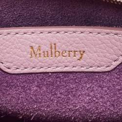 Mulberry Lavender Leather Mini Zipped Bayswater Tote