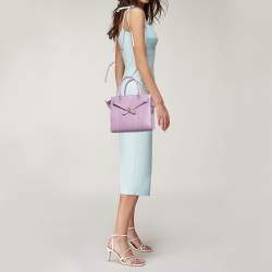 Mulberry Lavender Leather Mini Zipped Bayswater Tote