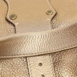 Mulberry Gold Leather Roxanne Satchel