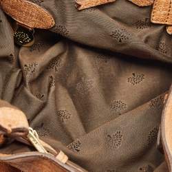Mulberry Brown Textured Leather Edie Top Handle Bag