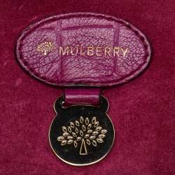 Mulberry Pink Croc Embossed Leather Tillie Flap Top Handle Bag