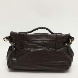 Mulberry Brown Leather Alexa Satchel