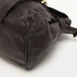 Mulberry Brown Leather Alexa Satchel